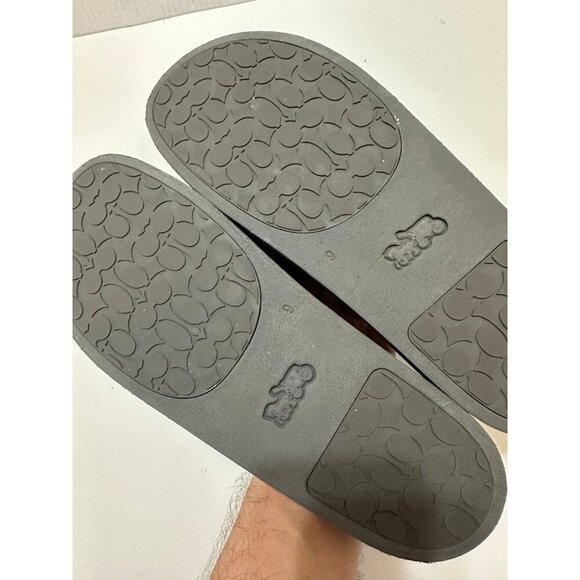 Coach Patch Logo Grey Slide Sandal Men's Size 9.0 - Picture 10 of 10